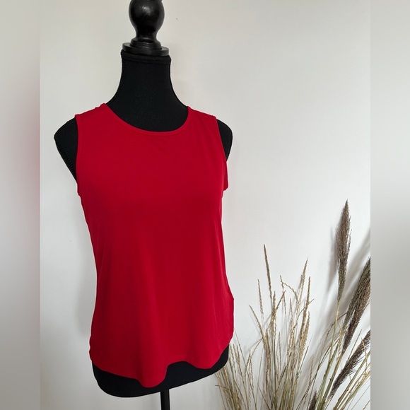 Marise petite Red Sleeveless Top size small - Picture 2 of 5